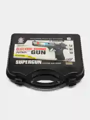 Черный пистолет "Desert Eagle" с биноклем в чемодане, свет + звук