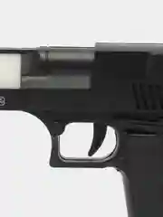 Черный пистолет "Desert Eagle" с биноклем в чемодане, свет + звук