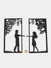 Декоративное панно / Панно настенное / Картина / Декоративное панно на стену "Влюбленные"