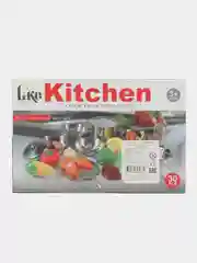Набор металлической посуды с продуктами на липучках