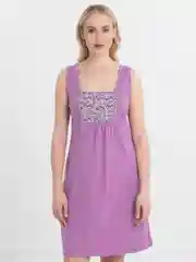 Фиолетовый ночная женская сорочка, домашнее платье, LILIANS