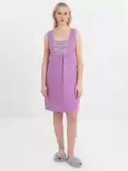 Фиолетовый ночная женская сорочка, домашнее платье, LILIANS