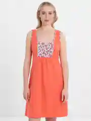 Коралловый ночная женская сорочка, домашнее платье, LILIANS