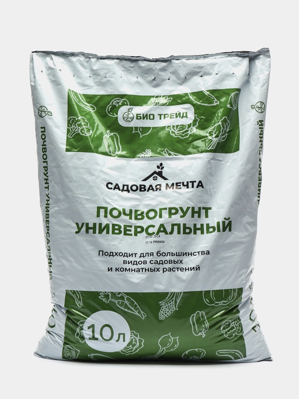 Грунт универсальный 10 л/ Торф высокоурожайный/ Почва витаминизированная "Садовая мечта"