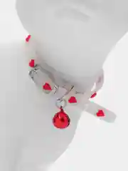 Красный ошейник для кошек и собак с колокольчиком