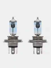 Автомобильная галогеновая лампа MTF H4 12V55W Argentum+130% 3300K (Корея),комплект 2 шт