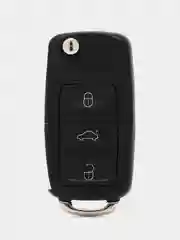 Ключ выкидной VOLKSWAGEN, SEAT, SKODA, 3 кнопки, с держателем эл. пит, без лезвия (корпус)