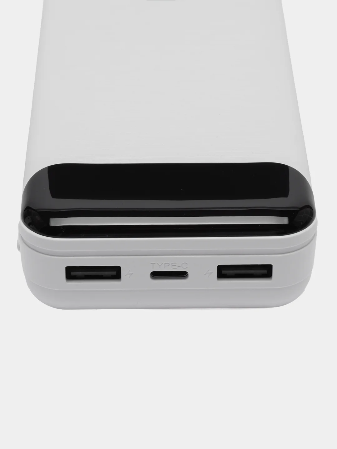 Белый внешний аккумулятор, 20000 мАч, USB Type-A/Type-C, повербанк портативный