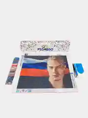 Зеленый алмазная мозаика "Знаменитости", 30 х 40 см, без подрамника