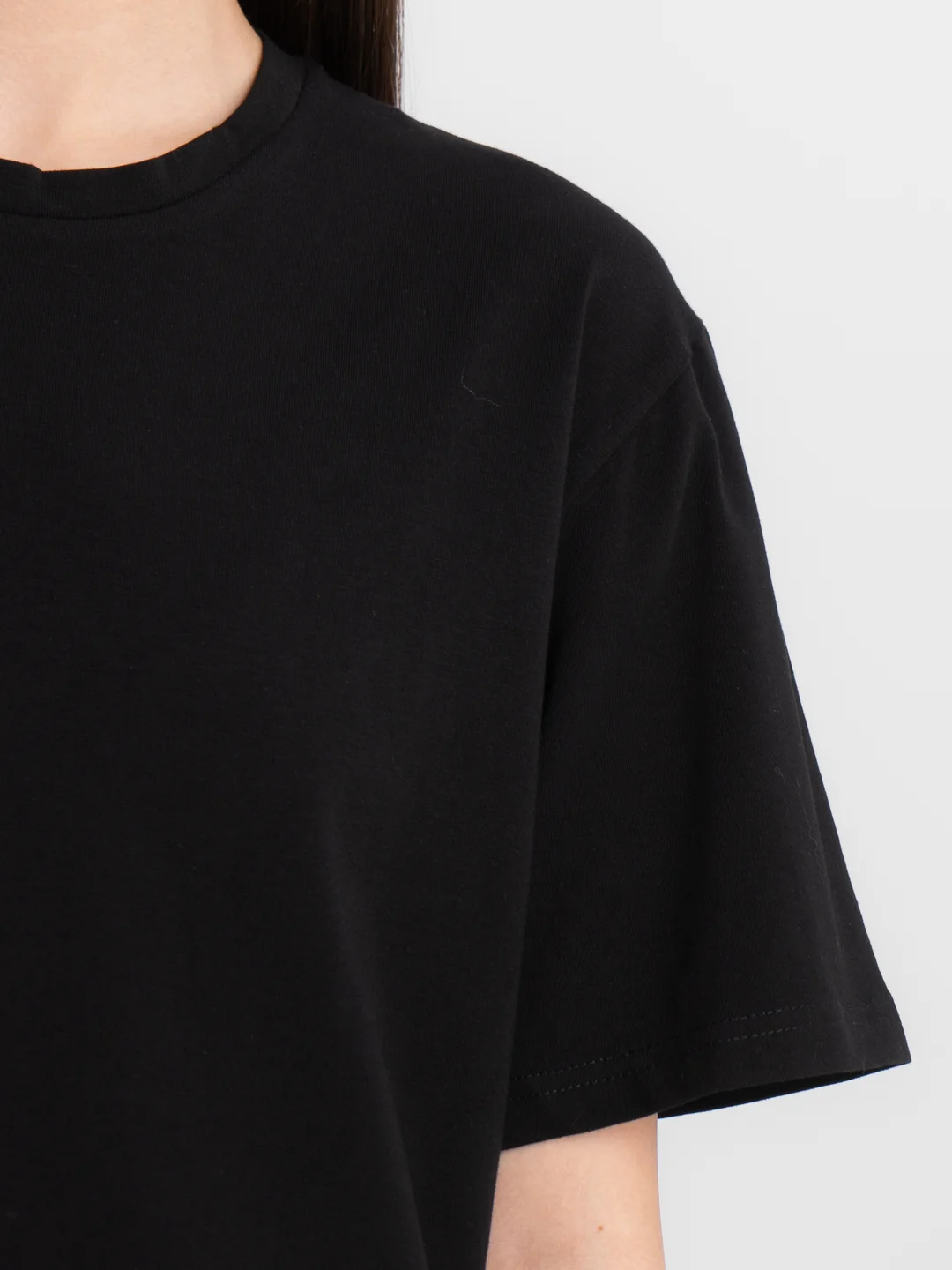 Угольный платье-футболка Oversize, ультракороткое