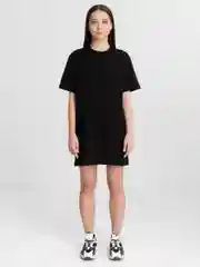 Черный платье-футболка Oversize, ультракороткое