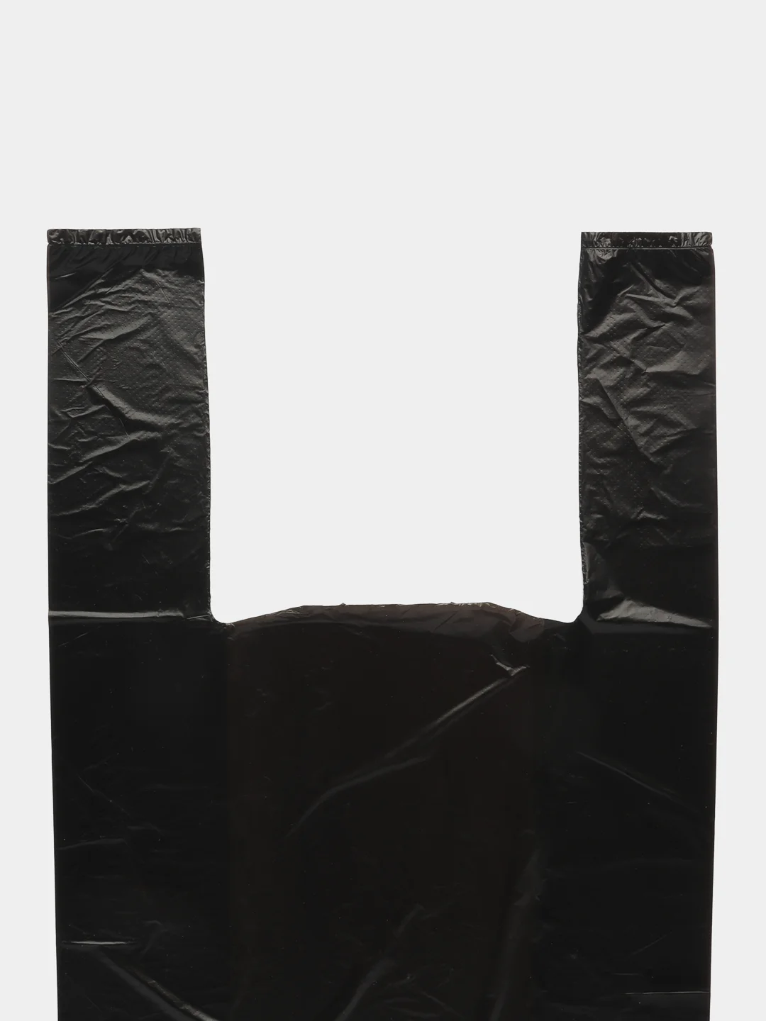 Пакет-майка чёрная Тригон 25x45см
