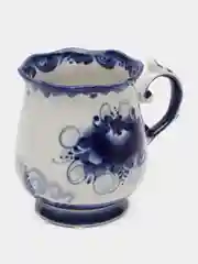 Кружка "Утро", гжель, фарфор, 11х12 см
