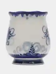 Кружка "Утро", гжель, фарфор, 11х12 см