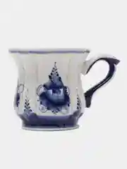 Кружка "Солнышко", малый, гжель, фарфор, 9х7,5 см