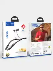 Черный наушники беспроводные спортивные Bluetooth, магнит
