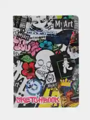Блокнот DNK А5, 64 листа, скетчбук MyArt плотность 120г/кв.м. Проф-Пресс