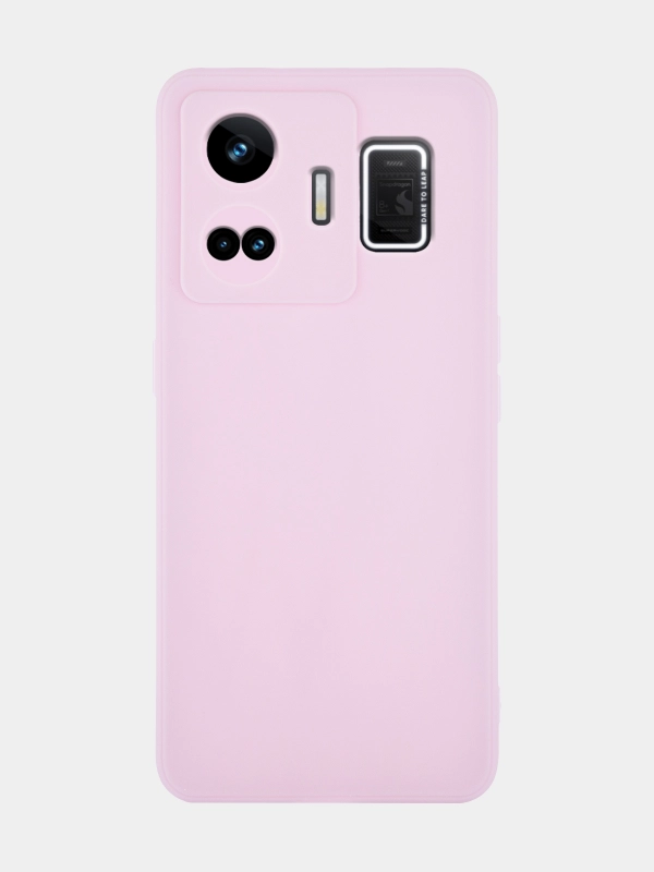 Чехол для Realme GT Neo 5, GT3 силиконовый BROSCORP матовый / прозрачный с защитой камер