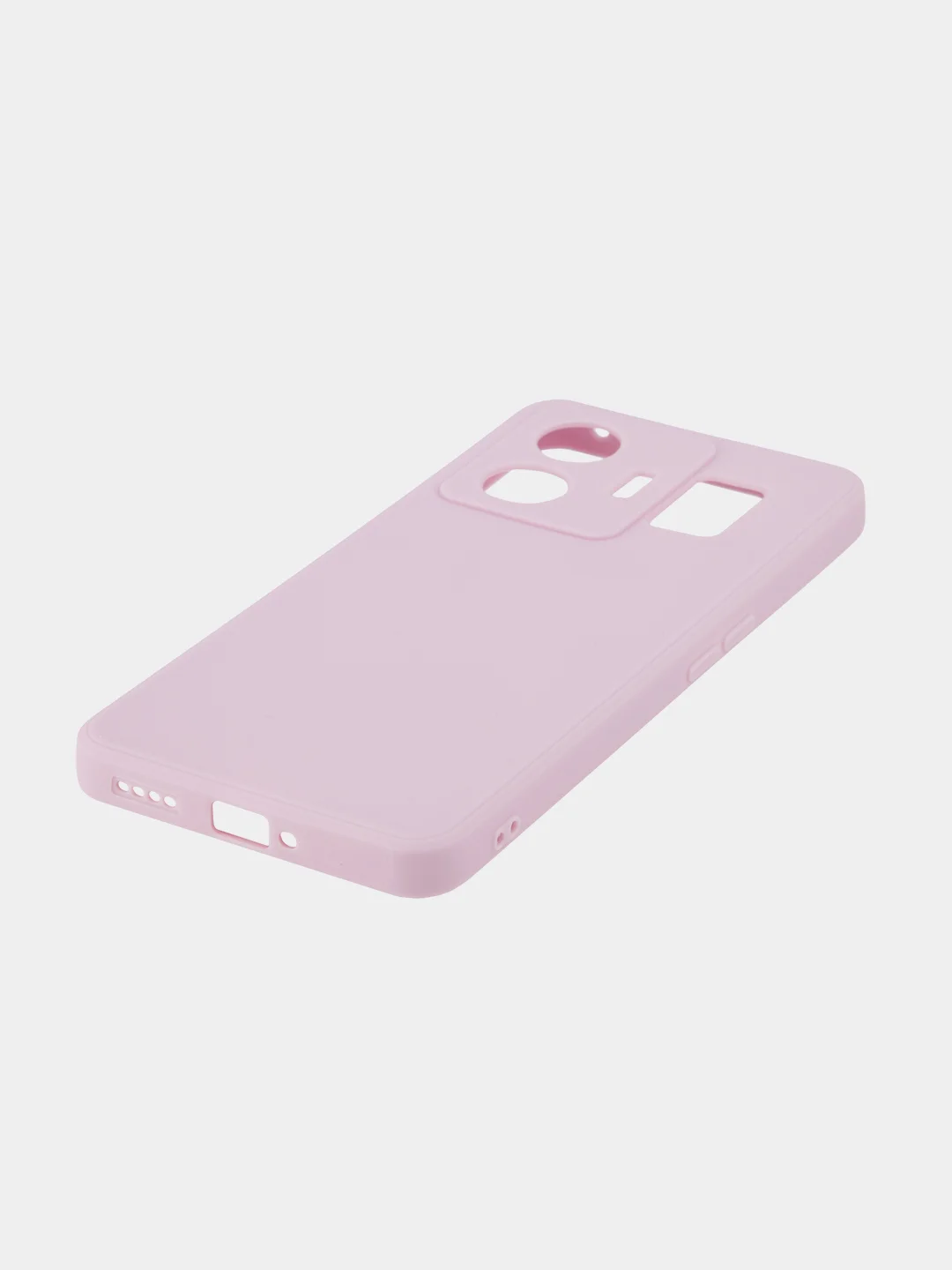 Фиолетовый чехол для Realme GT Neo 5, GT3 силиконовый BROSCORP матовый / прозрачный с защитой камер