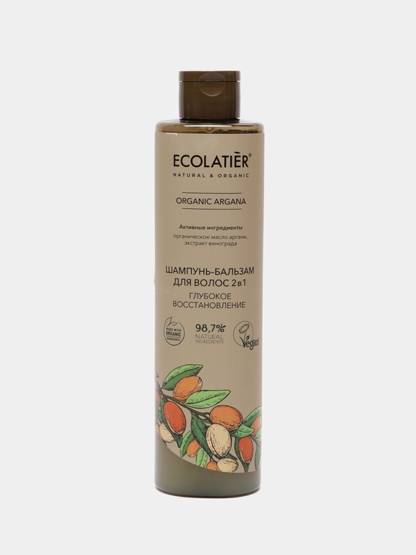 Ecolatier Green Шампунь-бальзам для волос 2 в 1 ORGANIC ARGANA 350 мл