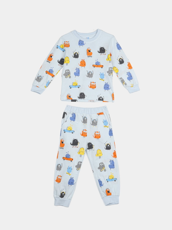 Хлопковая пижама для мальчика, рост 92-110 см, 2-5 лет, 6 расцветок