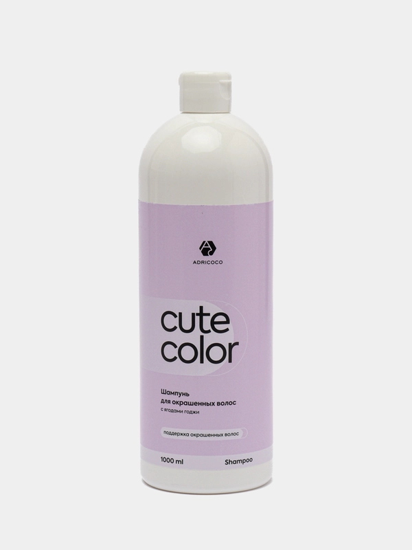Шампунь для окрашенных волос Adricoco Cute Color, с ягодами годжи, 1000 мл