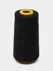 Черный нитки Gamma Micron 20s/3, цвет черный, полиэстер, 912м, 1шт