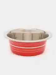 Зеленый миска металлическая двойная на подставке для кошки и собак