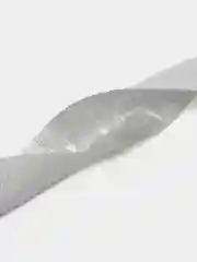 Серебряный гофрированная, крепированная цветная лента 4,5см*25м