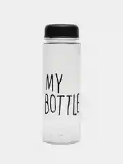Черный спортивная бутылка для воды и коктейлей My Bottle с крышкой, 500 мл