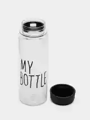 Черный спортивная бутылка для воды и коктейлей My Bottle с крышкой, 500 мл