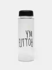 Черный спортивная бутылка для воды и коктейлей My Bottle с крышкой, 500 мл