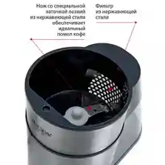 Кофемолка электрическая DELTA LUX DL-086К