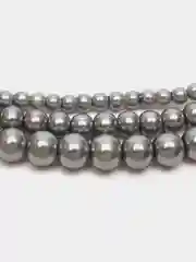 Бусы из искусственного жемчуга (серебристый, перламутровый)