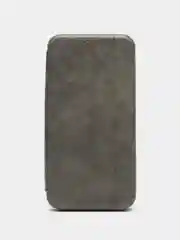 Серый чехол книжка для iPhone 6/7/7PLUS/8/11/11PRO/12/12MINI/XR/X/XS/XS Max/12PROMAX