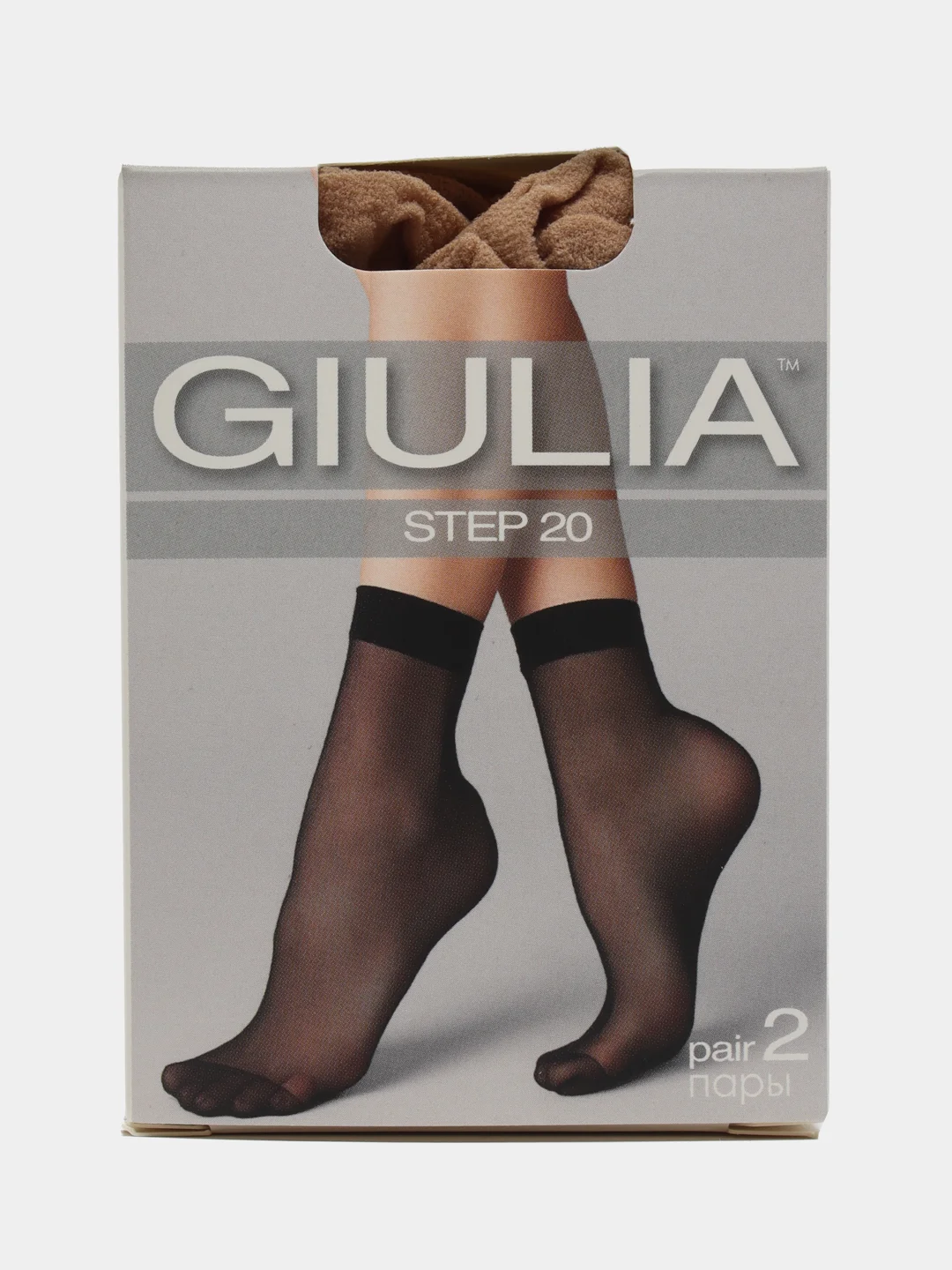 Бежевый носки женские Giulia STEP 20 (6 п) 6 пар