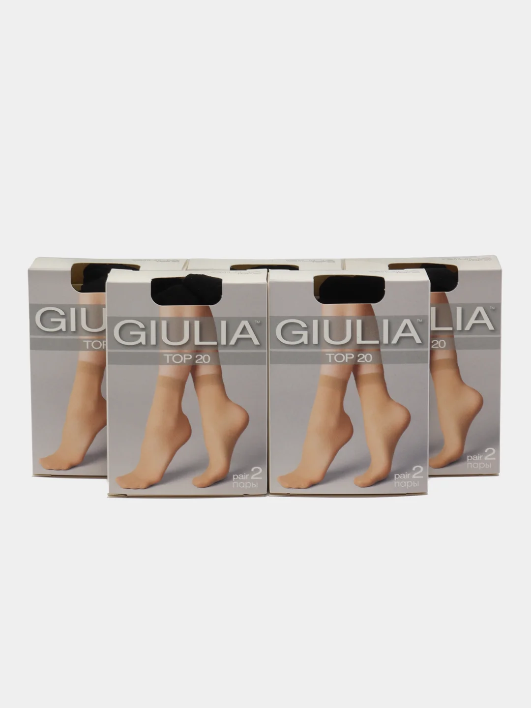 Черный носки женские Giulia TOP ECO 20 (10 п) 10 пар