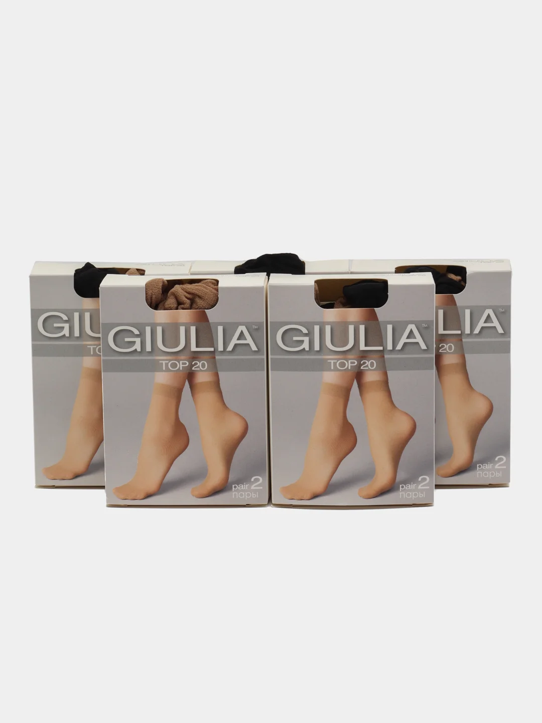 Разноцветный носки женские Giulia TOP ECO 20 (10 п) 10 пар
