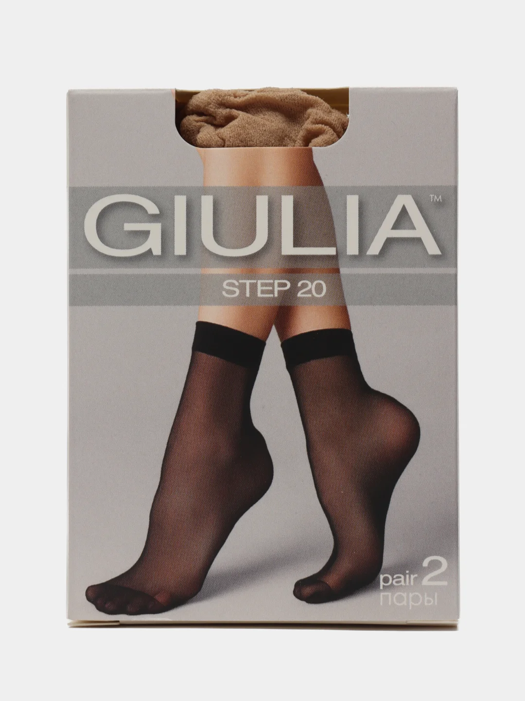 Бежевый носки женские Giulia STEP 20 (20 п) 20 пар