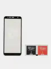 Черный защитное стекло для Samsung J6 Plus, J4 plus, J8 plus, a7 2018, j8 2018