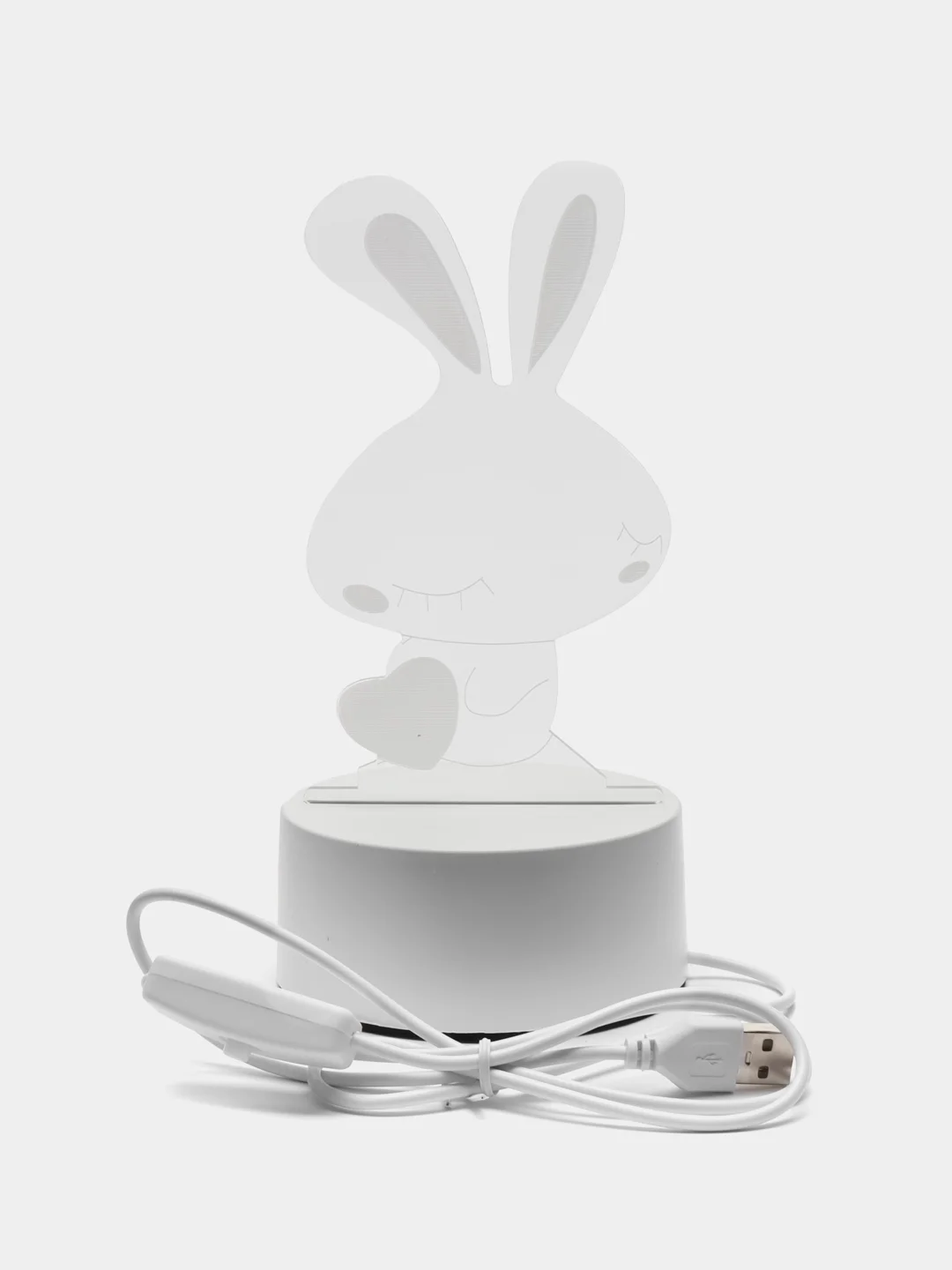 Кремовый ночник/светильник, USB, LED-подсветка