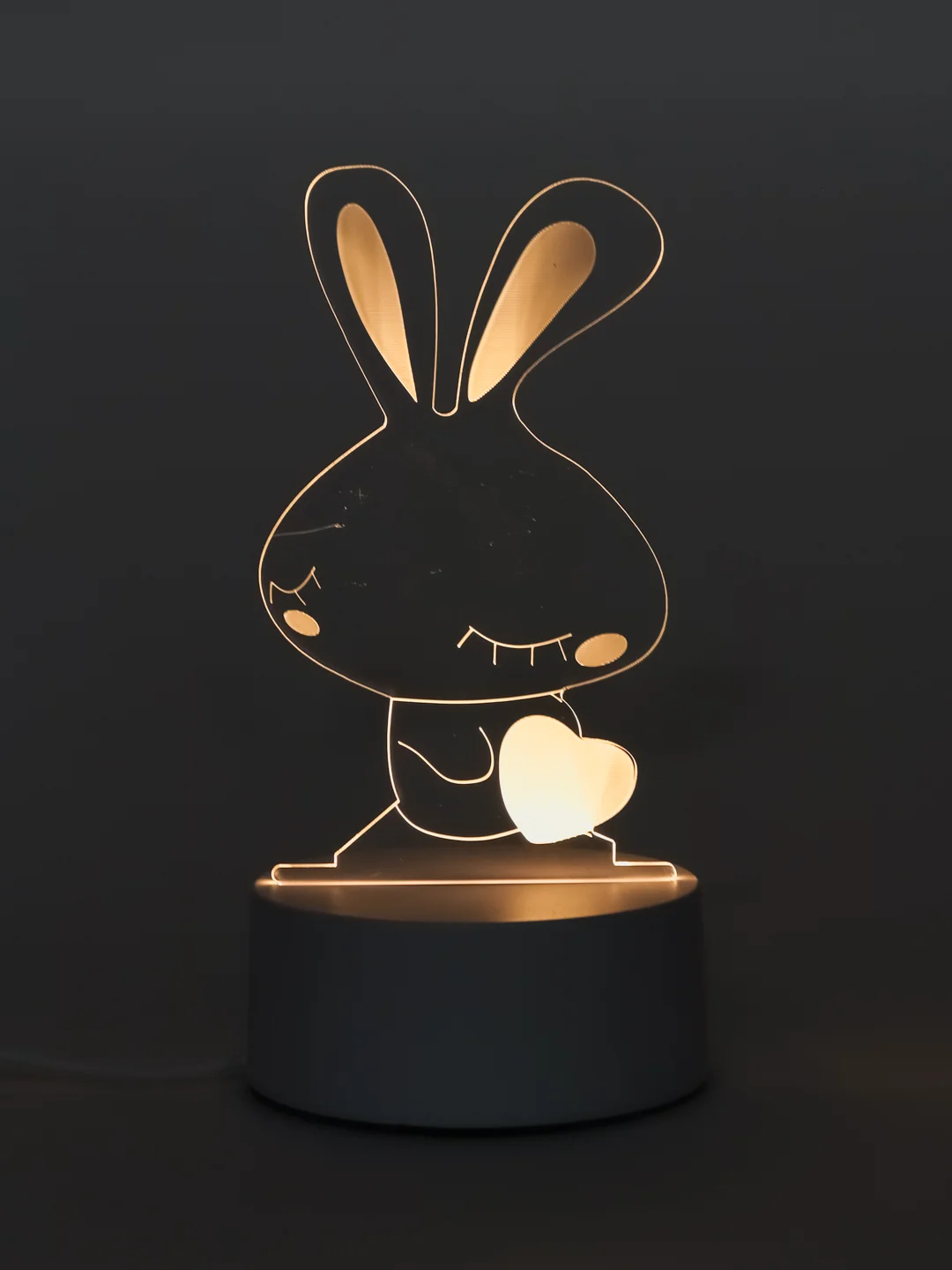 Кремовый ночник/светильник, USB, LED-подсветка