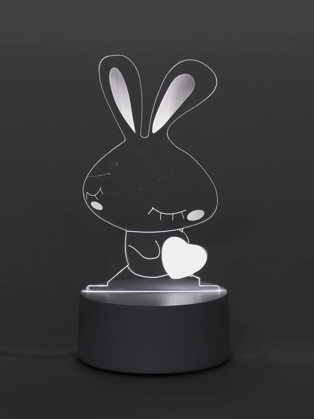 Кремовый ночник/светильник, USB, LED-подсветка