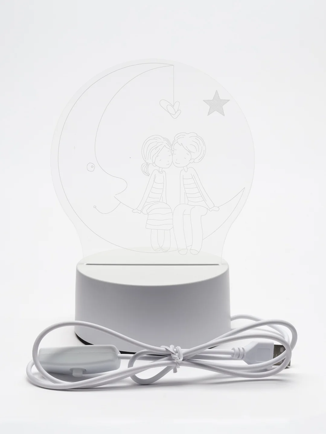Молочный ночник/светильник, USB, LED-подсветка