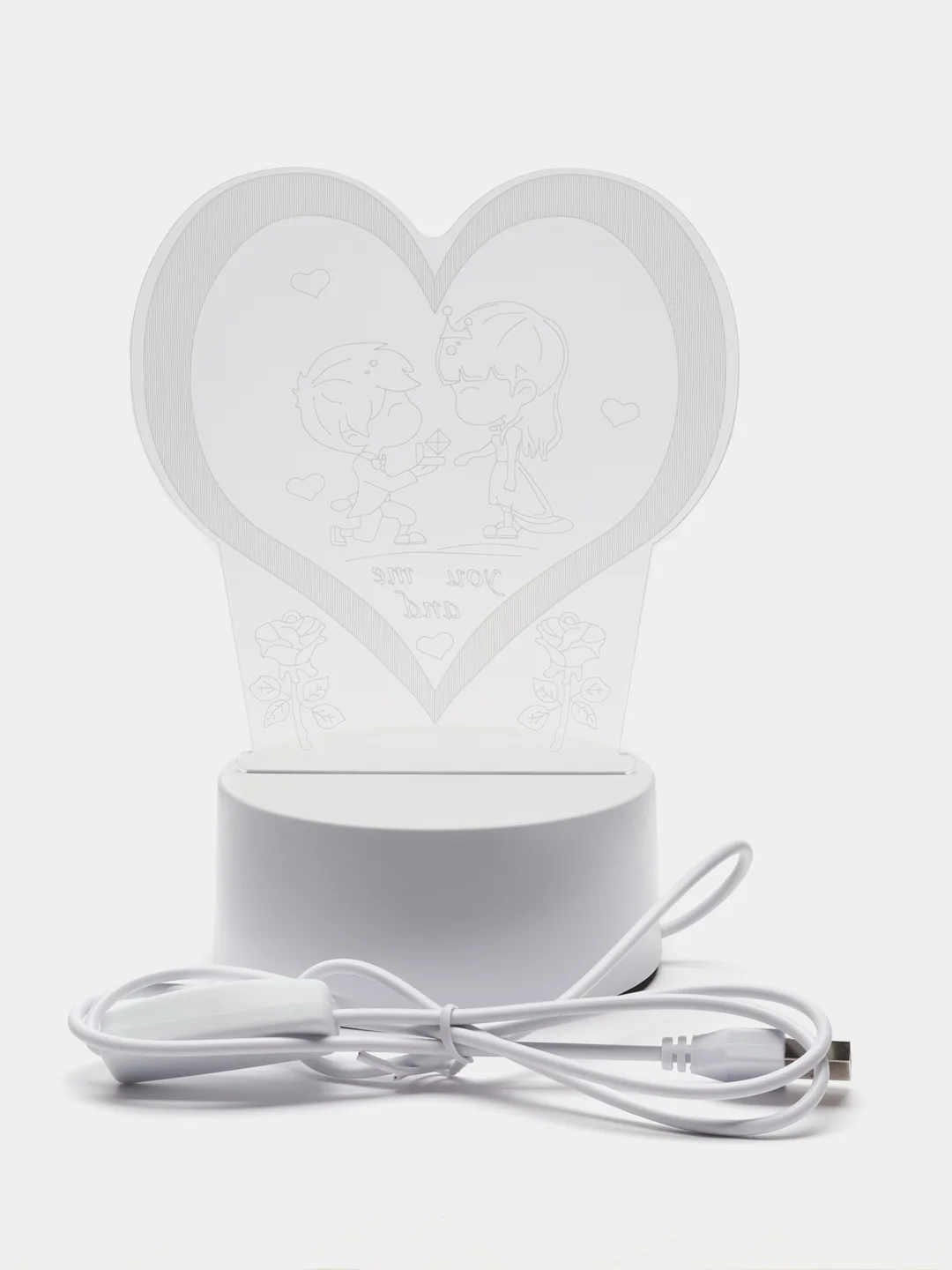 Прозрачный ночник/светильник, USB, LED-подсветка