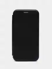 Черный чехол-книжка на магните для iPhone 15 / 15 Pro / 15 Pro Max