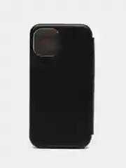 Черный чехол-книжка на магните для iPhone 15 / 15 Pro / 15 Pro Max