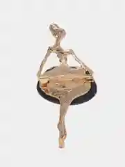 Белый брошь женская, Балерина