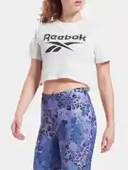 Футболка женская Reebok укороченная белая