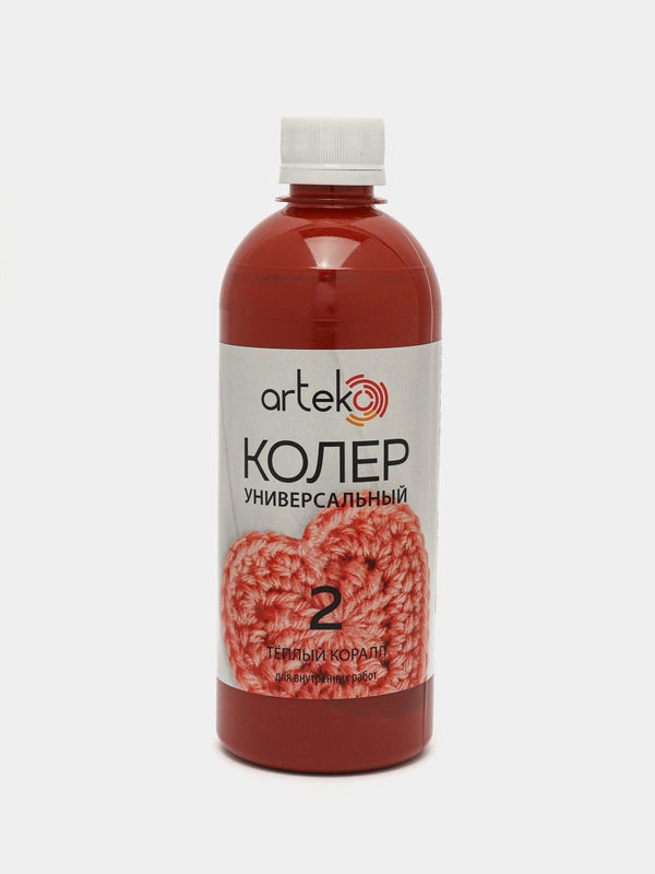 Колер-паста АРТЭКО №2. Цвет: теплый коралл, 500 гр
